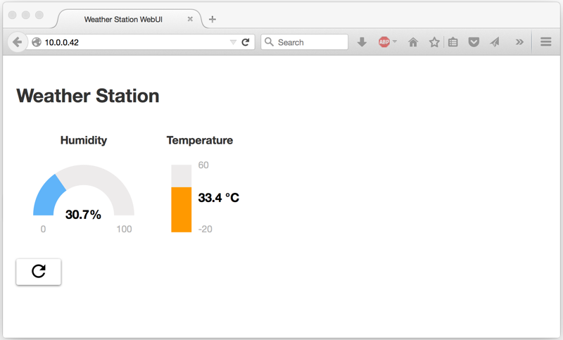 Weather Station Web UI